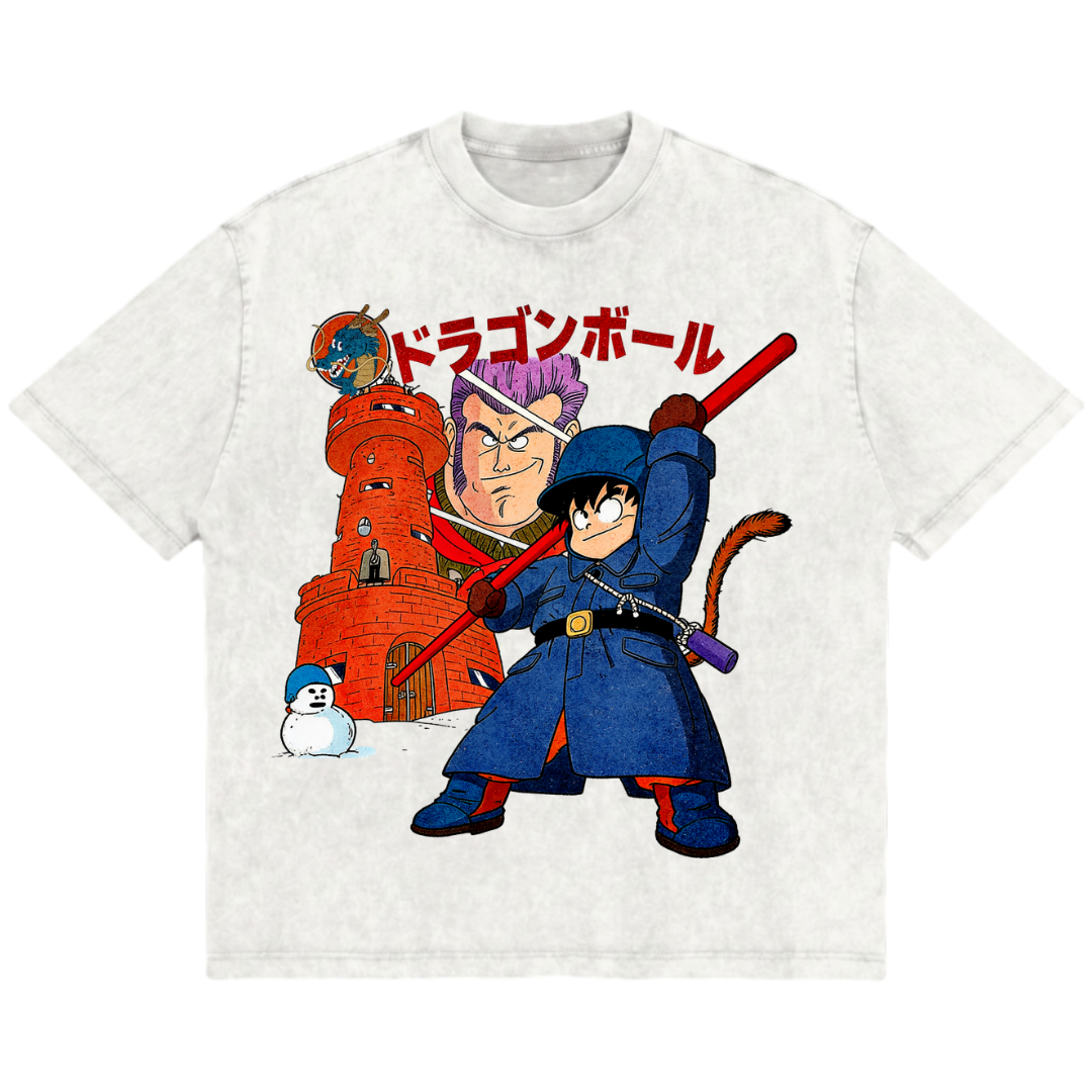 Dragon Ball Kid Goku Jingle Village Assault Vintage Shirt
