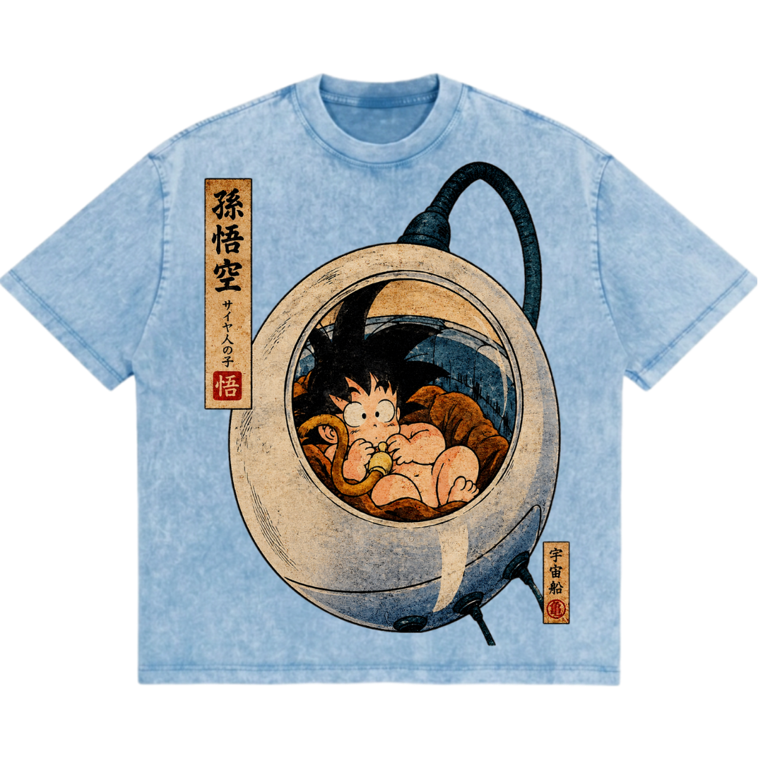 The Birth of Goku - Saiyan Capsule Tee