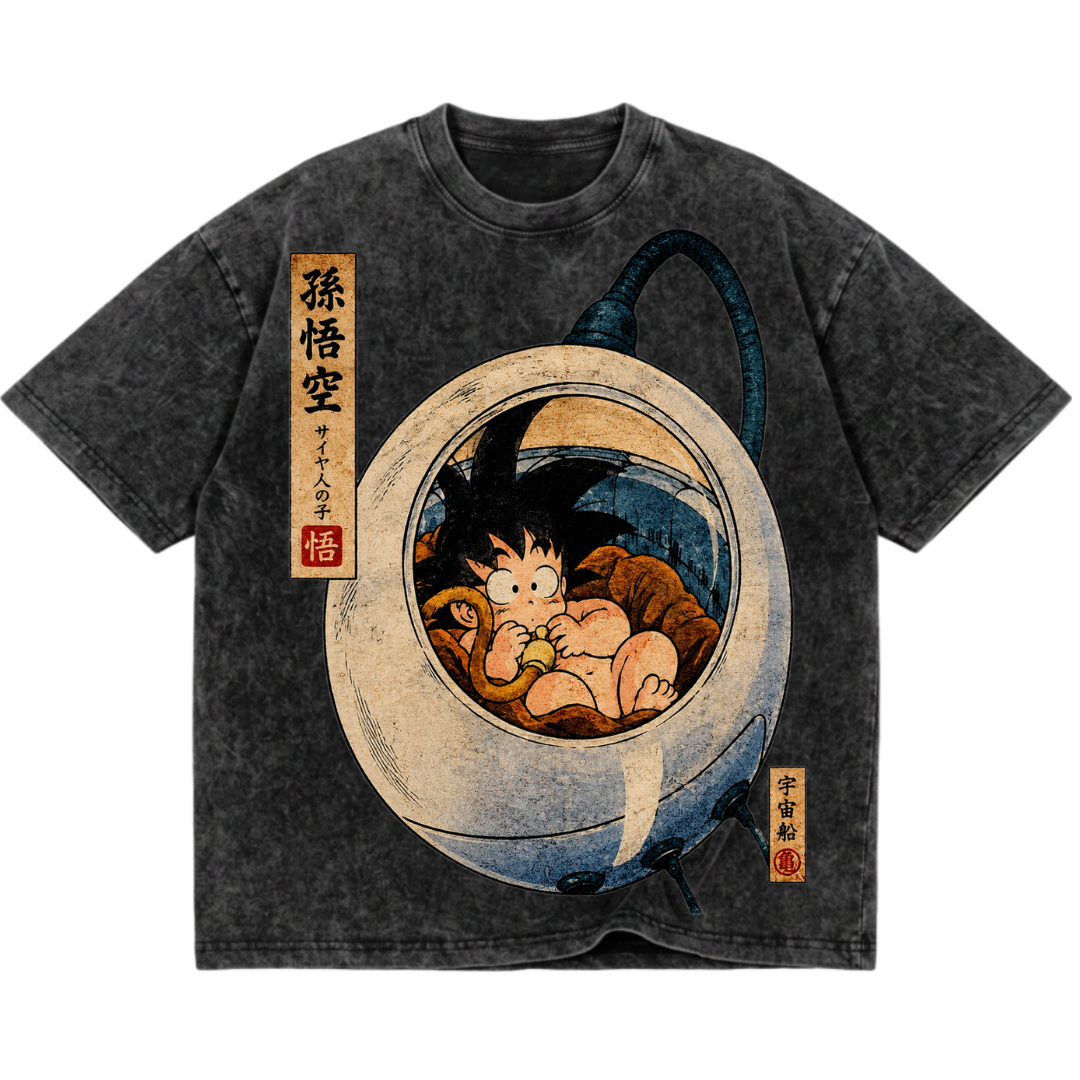 The Birth of Goku - Saiyan Capsule Tee