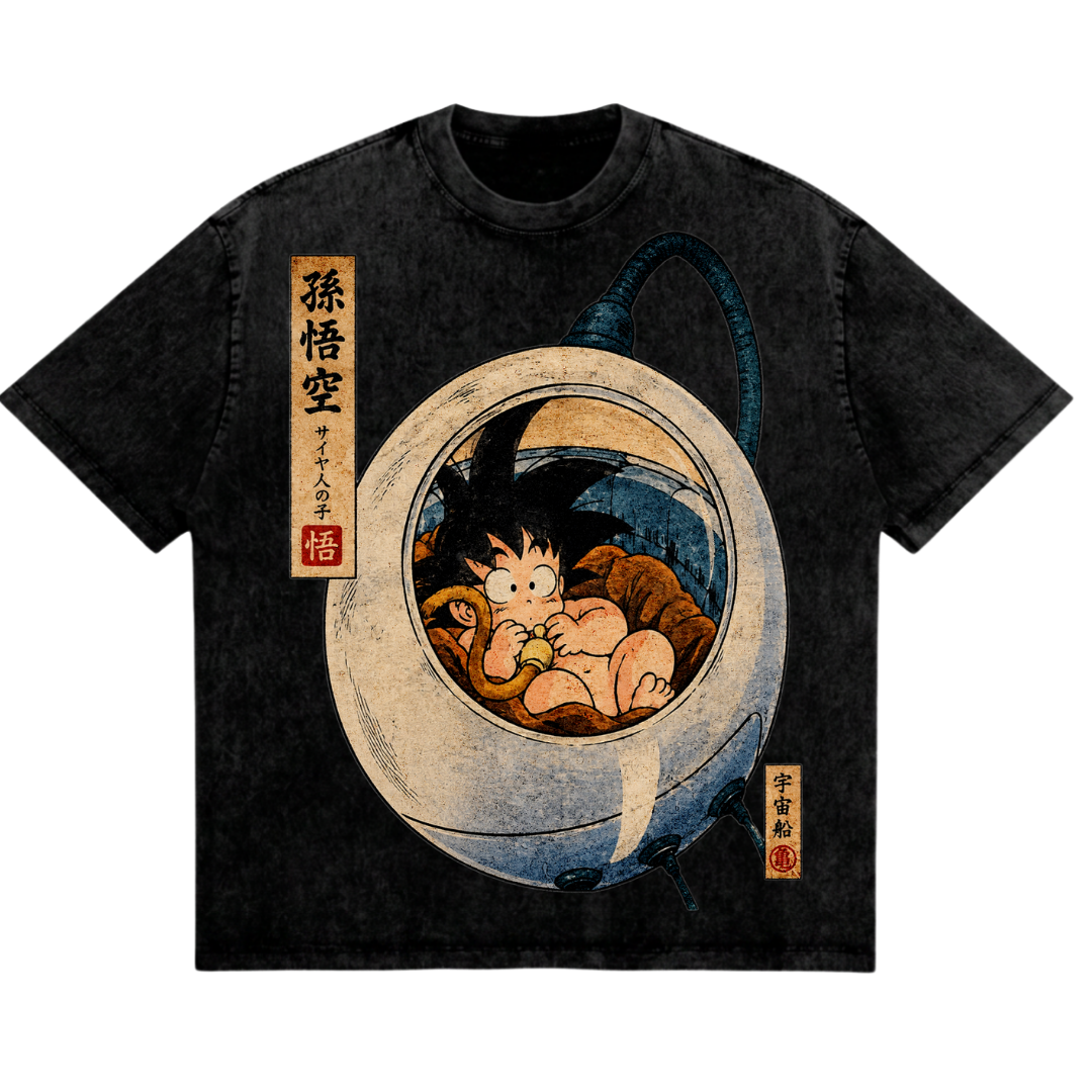 The Birth of Goku - Saiyan Capsule Tee