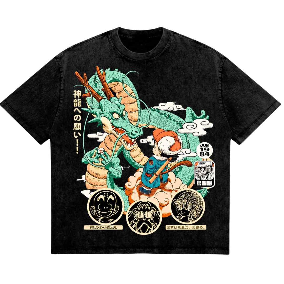 Dragon Ball "The Eternal Dragon" Retro Manga Vintage Tee