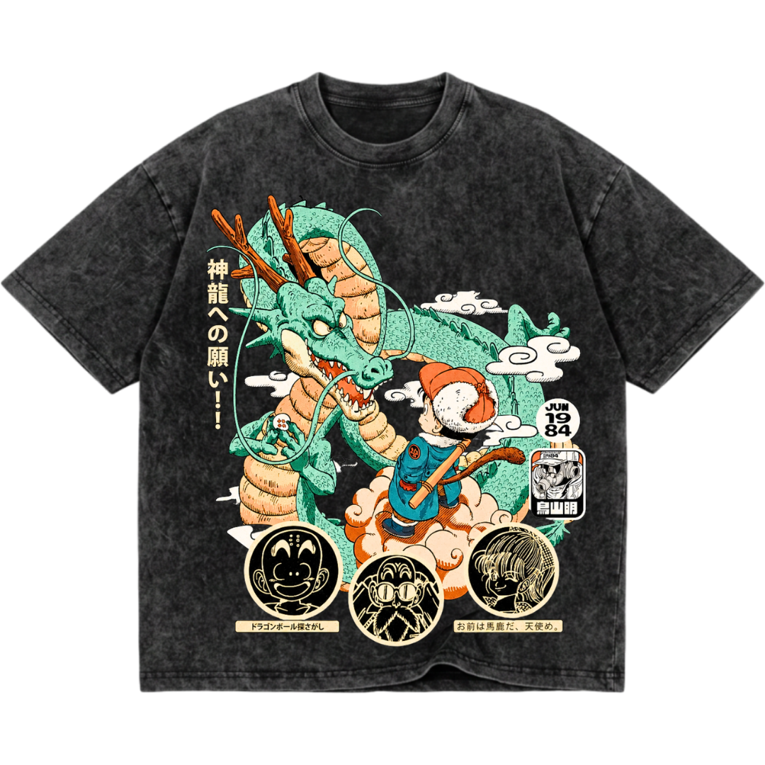 Dragon Ball "The Eternal Dragon" Retro Manga Vintage Tee