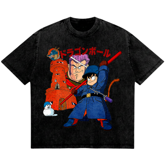 Dragon Ball Kid Goku Jingle Village Assault Vintage Shirt